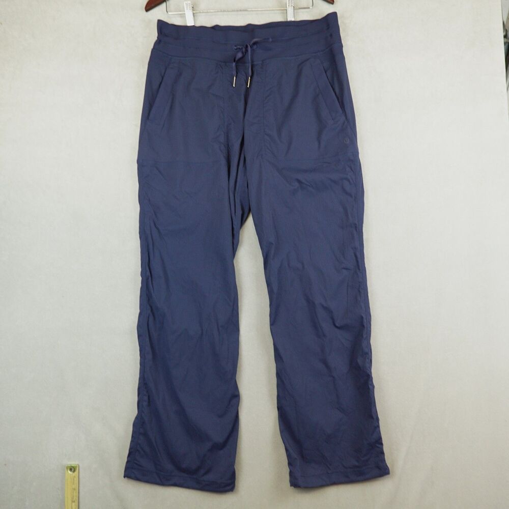 Lululemon Dance Studio Mid Rise Pant Full Length Size 12 True Navy Swift Relaxed